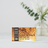 Welder | Metalen rivetten | Reservaten Visitekaartje (Staand voorkant)