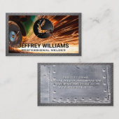 Welder | Metalen rivetten | Reservaten Visitekaartje (Voorkant / Achterkant)
