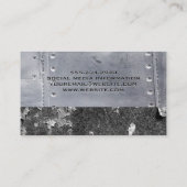Welder | Metalen rivetten | Rusted Metal Visitekaartje (Achterkant)