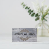 Welder | Metalen rivetten | Rusted Saw Visitekaartje (Staand voorkant)