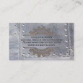 Welder | Metalen rivetten | Rusted Saw Visitekaartje (Achterkant)