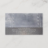 Welder | Metalen rivetten | Staal Visitekaartje (Achterkant)