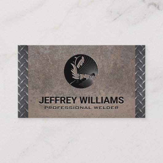 Welder | Metalen rivetten | Visitekaartje van bekl (Voorkant)