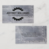 Welder | Metalen rivetten | Zauw Visitekaartje (Voorkant / Achterkant)