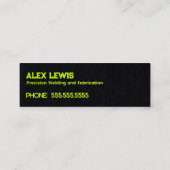 Welder Mini Visitekaartje (Achterkant)