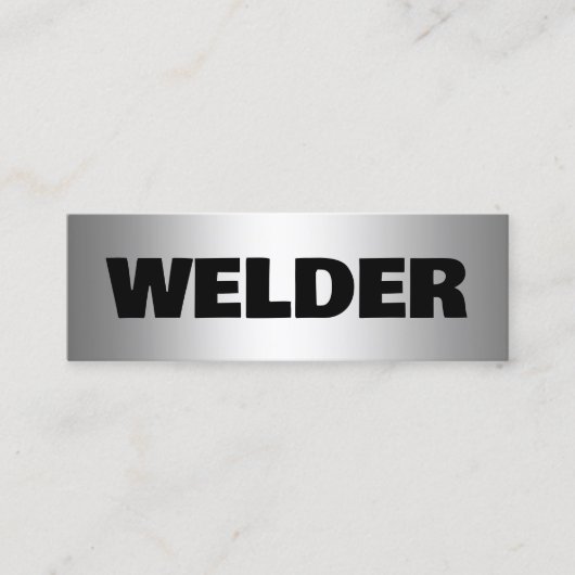 Welder Mini Visitekaartje (Voorkant)