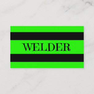 Welder Neon Green Visitekaartje