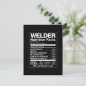 Welder Nutrition Facts Bedankkaart (Staand voorkant)