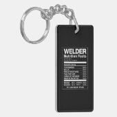 Welder Nutrition Facts Sleutelhanger (Voorkant Links)