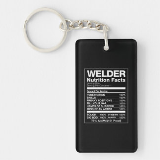 Welder Nutrition Facts Sleutelhanger
