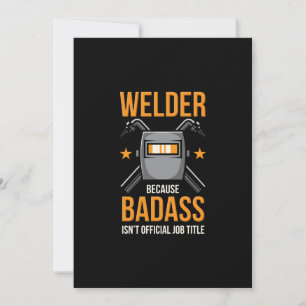 Welder omdat Badass geen officiële functietak is Aankondiging