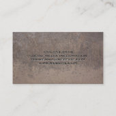 Welder | oud robuust metaal visitekaartje (Achterkant)