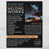 Welder Portrait, Metal Worker, Welder Adverteren Flyer (Voorkant)