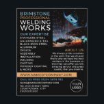 Welder Portrait, Metal Worker, Welder Adverteren Flyer<br><div class="desc">Welder Portrait,  metaalarbeider,  Welder Adverteren brochures door de winkel van het Visitekaartje.</div>