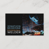 Welder Portrait, Metal Worker, Welder Visitekaartje (Voorkant)