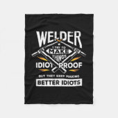 Welder probeert dingen te maken fleece deken (Voorkant)