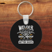 Welder probeert dingen te maken sleutelhanger (Voorkant)