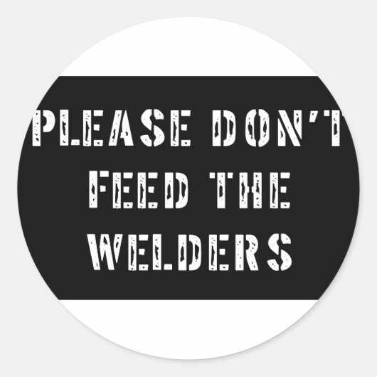 Welder Ronde Sticker (Voorkant)