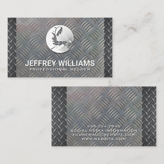 Welder | Ruitstaal Visitekaartje (Voorkant / Achterkant)