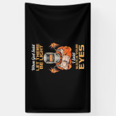 Welder Said Let op je ogen Spandoek (Verticaal)