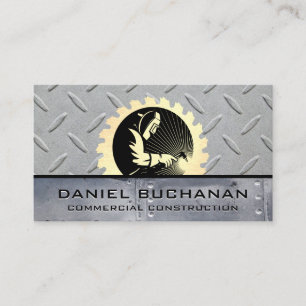 Welder Saw   Metalen rivetten   Staal bekleed Visitekaartje