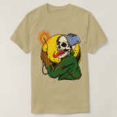 Welder Skull Fire T-shirt (Design voorkant)