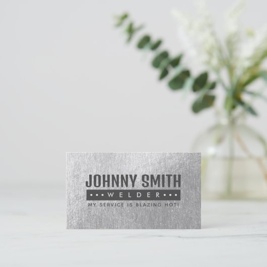 Welder Slogans Visitekaartjes (Staand voorkant)