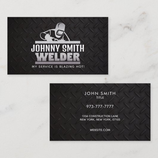 Welder Slogans Visitekaartjes (Voorkant / Achterkant)
