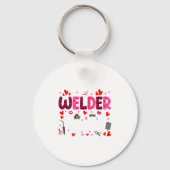 Welder Squad Cute Tools Hearts Costume Valentines  Sleutelhanger (Voorkant)