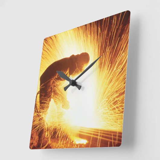 Welder Square Wall klok (Hoek)