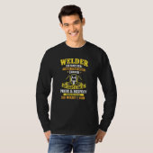 Welder The Pain Is Real Those Scars Were Earned We T-shirt (Voorkant volledig)
