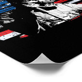 Welder USA American Flag Patriotic Welding Design Poster (Hoek)