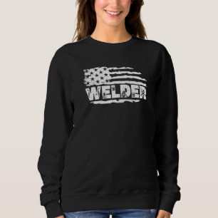 Welder USA American Flag Welding Worker Metalworki Trui
