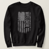 Welder USA Flag Distressed design Trui (Design voorkant)