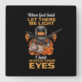 Welder Vierkante Klok (Voorkant)