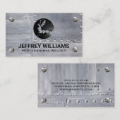 Welder | Visitekaartje van metalen rivets (Voorkant / Achterkant)