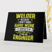 Welder, want ik denk niet aan hard werken als ik d kaart (Gele Bloem)