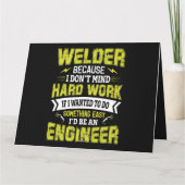 Welder, want ik denk niet aan hard werken als ik d kaart (Achterkant)