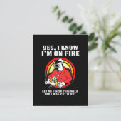 Welder weet dat ik in brand sta bedankkaart (Staand voorkant)