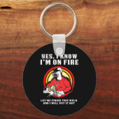 Welder weet dat ik in brand sta sleutelhanger (Voorkant)