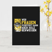 Welder Welder Welfare Funny Job Slogans Kaart (Gele Bloem)