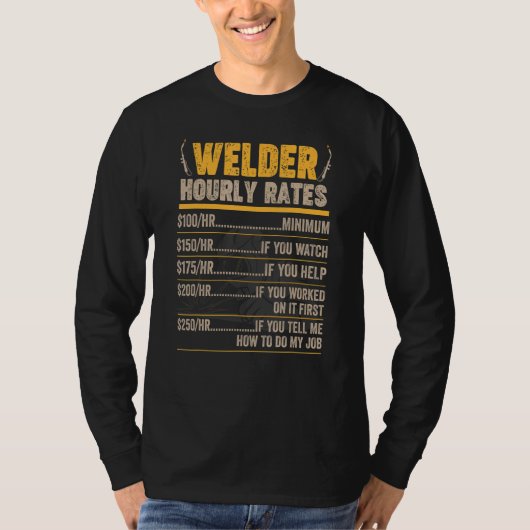 Welder Weldin Worker Ironsmith Blacksmith Expert H T-shirt (Voorkant)