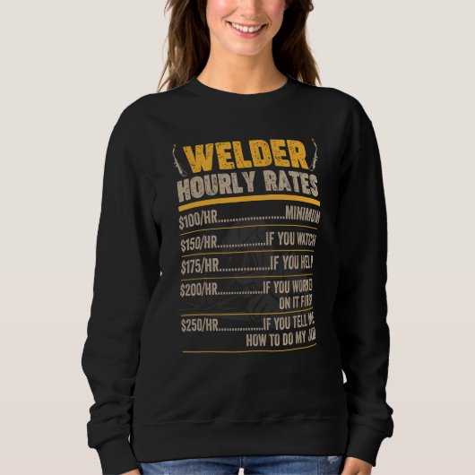 Welder Weldin Worker Ironsmith Blacksmith Expert H Trui (Voorkant)