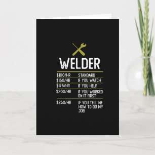Welder Welding Gift Cadeau Idea Kaart