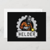 Welder Welding Metal Gift Welders Profession Gift Briefkaart (Voorkant / Achterkant)