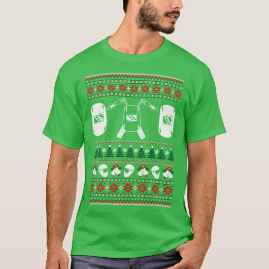 Welder Welding Profession de Ugly Sweater T-shirt (Voorkant)