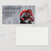 Welder Worker on Metal | Trades Visitekaartje (Voorkant / Achterkant)