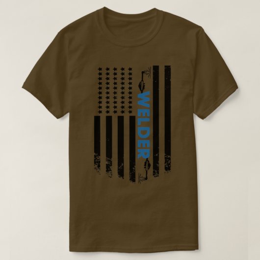 Welding American Welder Flag (2) T-shirt (Design voorkant)