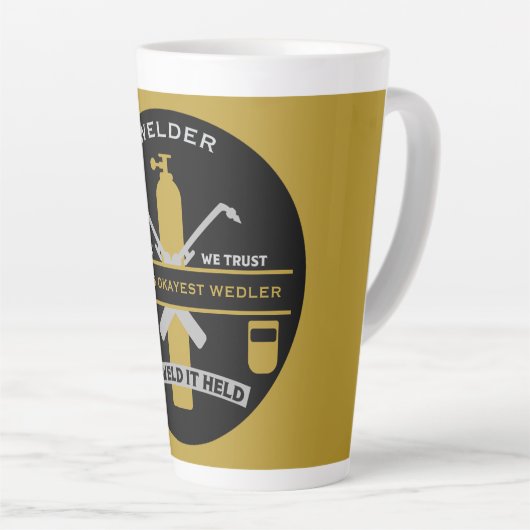 Welding Humor Gift Latte Mok (Rechterhoek)