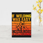 Welding Novelty For Men Women Mig Tig Welder Weldi Kaart (Gele Bloem)